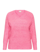Kaffe Curve - Kcniela V-Neck Pullover - Megztinis - Rožinė