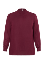 Kaffe Curve - Kctrudi Blouse - Marškinėliai ilgomis rankovėmis - Raudona