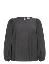 Kaffe Curve - Kcviva Blouse - Marškinėliai ilgomis rankovėmis - Pilka