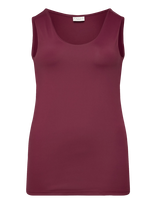 Kaffe Curve - Kcerina Jersey Top - Marškinėliai be rankovių - Burgundiška splava