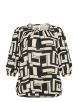 Kaffe Curve - Kcmarina Ami Blouse - Marškinėliai ilgomis rankovėmis - Kreminė spalva