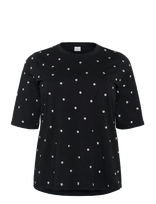 Kaffe Curve - Kchelena T-Shirt - Marškinėliai trumpomis rankovėmis - Juoda