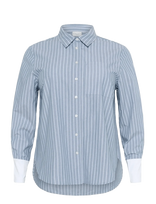 Kaffe Curve - Kcmelina Shirt - Marškinėliai ilgomis rankovėmis - Mėlyna