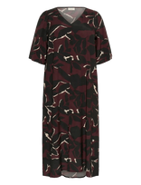 Kaffe Curve - Kcmilana Dress - Ilga suknelė - Ruda
