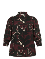 Kaffe Curve - Kcmilana Shirt - Marškinėliai ilgomis rankovėmis - Ruda