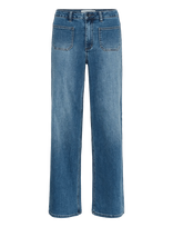 Kaffe - Kabrook Hw Reg Fit Jeans - Tiesaus kirpimo džinsai - Mėlyna