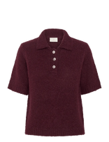 Kaffe - Kaemilie Polo Pullover - Megztinis - Burgundiška splava