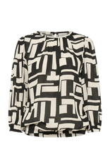 Kaffe - Kalorina Amber Blouse - Marškinėliai ilgomis rankovėmis - Juoda