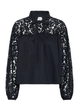 Kaffe - Kacynthia Blouse - Marškinėliai ilgomis rankovėmis - Juoda