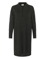 Kaffe - Kalizza Polo Knit Dress - Iki kelių ir midi suknelės - Pilka