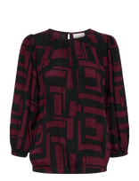 Kaffe - Kalorina Amber Blouse - Marškinėliai ilgomis rankovėmis - Raudona