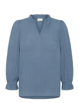 Kaffe - Kaliv Amber Blouse - Marškinėliai ilgomis rankovėmis - Mėlyna