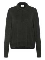 Kaffe - Kalizza Polo Pullover - Megztinis - Juoda