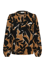 Kaffe - Kabeate Amber Blouse - Marškinėliai ilgomis rankovėmis - Smėlio