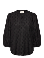 Kaffe - Kaenya Blouse 3/4 Sl - Marškinėliai ilgomis rankovėmis - Juoda