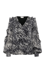 Kaffe - Kaalica Blouse - Marškinėliai ilgomis rankovėmis - Juoda