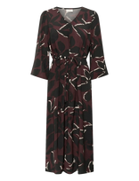 Kaffe - Kamille Dress - Iki kelių ir midi suknelės - Burgundiška splava