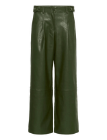 Culture - Culilli Pu Pants - Plačios kelnės - Chaki spalva