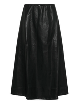 Culture - Culilli Pu Skirt - Iki kelių ir midi sijonai - Juoda