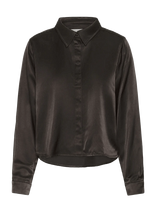 My Essential Wardrobe - Estellemw Short Shirt - Marškinėliai ilgomis rankovėmis - Juoda