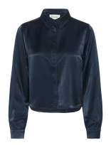 My Essential Wardrobe - Estellemw Short Shirt - Marškinėliai ilgomis rankovėmis - Tamsiai mėlyna