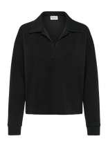 My Essential Wardrobe - Hellemw Polo Blouse - Marškinėliai ilgomis rankovėmis - Juoda
