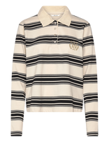 Cream - Crcarmell Polo Sweatshirt - Marškinėliai ilgomis rankovėmis - Kreminė spalva