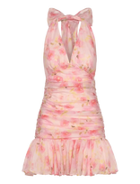 Bardot - Mave Halter Neck Mini Dress - Trumpa suknelė - Rožinė