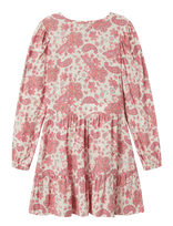 LMTD - Nlfsandy Ls Short Dress - Suknelė ilgomis rankovėmis - Rožinė