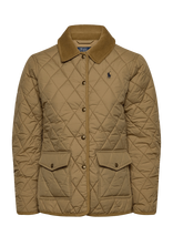 Polo Ralph Lauren - Corduroy-Trim Quilted Barn Jacket - Dygsniuota striukė - Smėlio