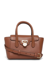 Lauren Ralph Lauren - Luxe Pebble Lthr-Tnnr Sm Schl-Stl-S - Rankinė - Ruda