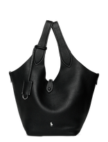Polo Ralph Lauren - Polo Play Leather Tote - Tote krepšys - Juoda