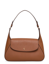 Lauren Ralph Lauren - Crosshatch Medium Schylar Shoulder Bag - Rankinė - Ruda