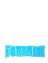 Paladone - Fortnite Wall Mountable Led Neon Light - Sieninis šviestuvas - Mėlyna