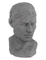 Mette Ditmer - His Reflective Mind Bust - Porcelianinės figūrėlės ir skulptūros - Pilka