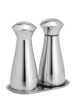 Robert Welch - Signature (Br) Medium Mills And Ss Tray 3-Piece - Druskos ir pipirų malūnėlis - Sidabro