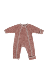 Smallstuff - Jumpsuit W. Zipper, Bouclé Merino Wool, Rose - Kombinezonas - Rožinė