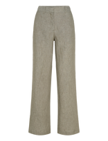 Newhouse - Amanda Linen Trousers - Lininės kelnės - Žalia
