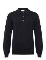 Casual Friday - Cfabel 0231 Milano Polo Knit - Polo marškinėliai ilgomis rankovėmis - Tamsiai mėlyna