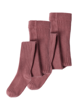 Lil'Atelier - Nmfilso 2 Pack Pantyhose Lil - Apatinės kelnaitės - Rožinė
