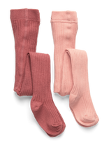 Lil'Atelier - Nbfilso 2 Pack Pantyhose Lil - Pėdkelnės - Rožinė