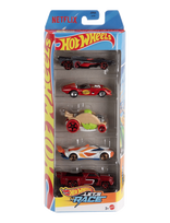 Hot Wheels - Let’s Race 5-Pack, Set Of 5 1:64 Scale Die-Cast Toy Race Cars From The Netflix Series - Kiti žaisliniai automobiliai - Marga / raštuota