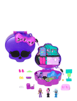 Polly Pocket - Monster High Compact With 3 Micro Dolls & 10 Accessories, Opens To High School - Žaidimų rinkiniai - Marga / raštuota