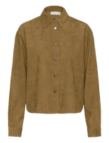Kaffe - Kavera Button Shirt - Marškinėliai ilgomis rankovėmis - Chaki spalva