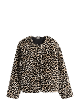 Lindex - Jacket Fake Fur School Girls - Dirbtinis kailis - Smėlio