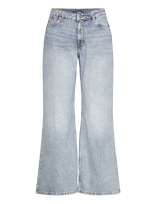 Monki - Kiri Low Waist Loose Flared Jeans - Platėjančios kelnės - Mėlyna