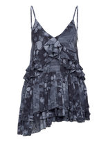 Monki - Layered Ruffled Mini Cami Dress - Trumpa suknelė - Violetinė