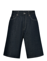 Weekday - Astro Mid Rise Loose Baggy Denim Shorts - Džinsai - Tamsiai mėlyna