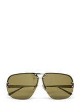 Weekday - Tinted Aviator Sunglasses - Aviator stiliaus akiniai nuo saulės - Geltona