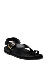 ALOHAS - Siren Leather Sandals - Plokščiapadžiai sandalai - Juoda
